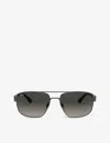 Ray Ban Ray-ban Womens Grey Rb3663 Aviator-frame Metal Sunglasses In Grey