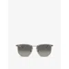 Ray Ban Womens Grey Rb4451 Irregular-frame Nylon Sunglasses
