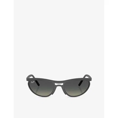 Ray Ban Womens Grey Rb4453 Predator Liteforce Pillow-frame Peek Sunglasses