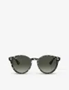 Ray Ban Ray-ban Womens Grey Rb7680s Larry Round-frame Tortoiseshell Acetate Sunglasses In Grey