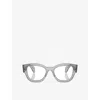 Ray Ban Womens Grey Rb7681v Jorge Square-frame Acetate Optical Glasses In Grey