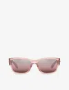 Ray Ban Ray-ban Womens Pink Rb4388 Pillow-frame Propionate Sunglasses In Pink