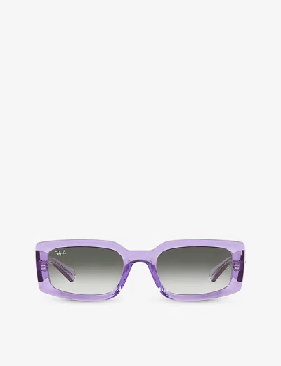Ray Ban Ray-ban Kiliane 54mm Gradient Pillow Sunglasses In Purple