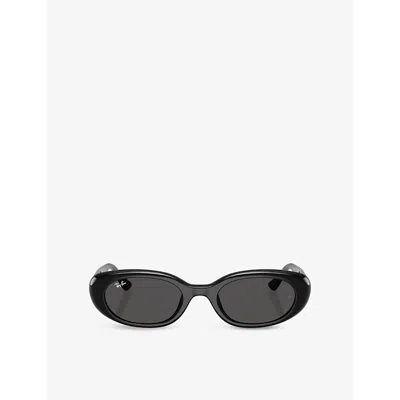 Ray Ban Womens Rb4441d Pillow-frame Acetate Sunglasses Black