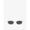 Ray Ban Rb4457d Bio-based Sonnenbrillen Weiss Fassung Grau Glas 55-19 In White