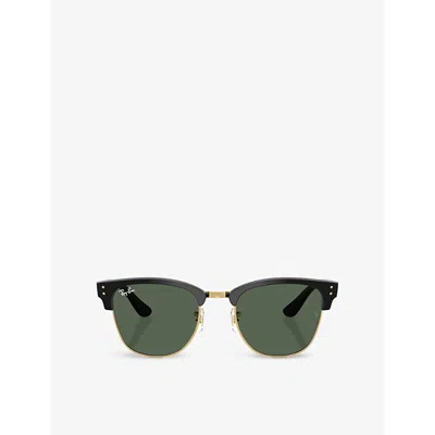 Ray Ban Womens Rbr0504s Clubmaster Reverse Acetate Sunglasses Black