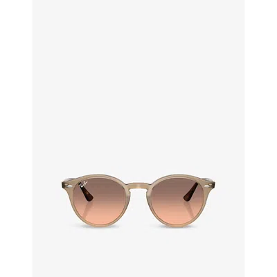 RAY BAN WOMENS CREAM RB2180 PHANTOS-FRAME SUNGLASSES