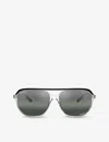 Ray Ban Womens Rb2205 Bill One Irregular-frame Acetate Sunglasses Black In Black