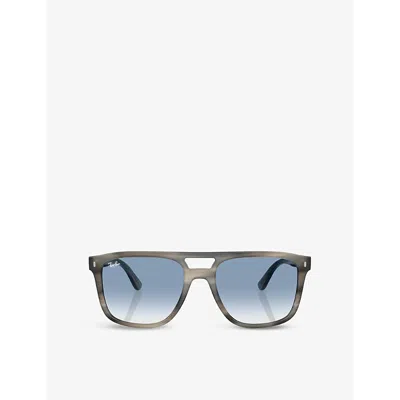 RAY BAN WOMENS BROWN RB2213 SQUARE-FRAME SUNGLASSES