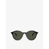 Ray Ban Womens Rb2230 Bernard Phantos-frame Acetate Sunglasses Black In Black