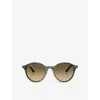 Ray Ban Womens Rb2230 Bernard Phantos-frame Acetate Sunglasses Green In Green