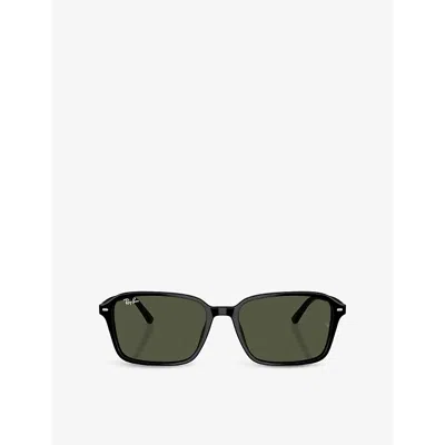 Ray Ban Womens Rb2231 Raimond Square-frame Acetate Sunglasses Black