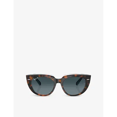 RAY BAN WOMENS BROWN RB2286 DOREEN SQUARE-FRAME SUNGLASSES