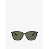 Ray Ban Womens Rb4362 Square-frame Acetate Sunglasses Black In Black