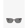 Ray Ban Womens Rb4439d Square-frame Propionate Sunglasses Grey In Grey