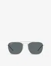 Ray Ban Ray-ban Womens Silver Rb3588 Square-frame Acetate Sunglasses In Silver
