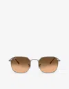 Ray Ban Ray-ban Womens Silver Rb3694 Jim Irregular-frame Crystal Sunglasses In Silver