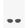Ray Ban Womens White Rb4457d Pillow-shape Injected Sunglasses