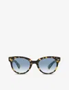 Ray Ban Womens Yellow Rb2199 Orion Geometric-frame Acetate Sunglasses In Yellow