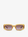 Ray Ban Rb4395 66828h Rectangle Sunglasses In Yellow