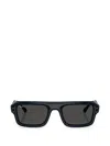 Ray Ban Ray-ban 56mm Polarized Rectangular Sunglasses In Black