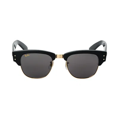 Pre-owned Ray Ban Ray-ban X A$ap Rocky Mega Clubmaster Sunglasses 'black/gold/grey' | Men's Size 50