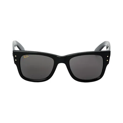 Pre-owned Ray Ban Ray-ban X A$ap Rocky Mega Wayfarer Sunglasses 'black/dark Grey' | Men's Size Onesize