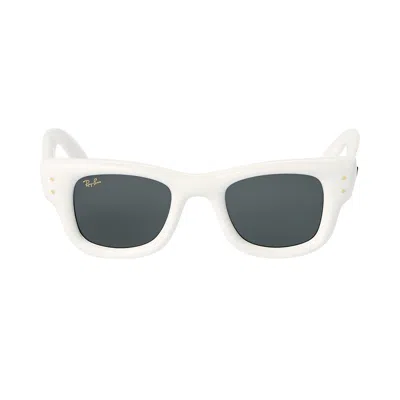 Pre-owned Ray Ban Ray-ban X A$ap Rocky Puffer Wayfarer Sunglasses 'white' | Men's Size Onesize