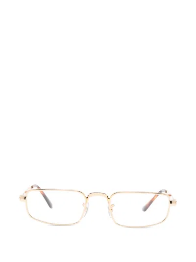 Ray Ban X A$ap Rocky Rectangle-frame Glasses In Gold