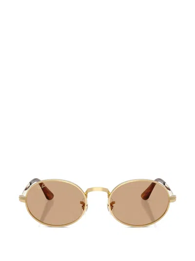 Ray Ban X A$ap Rocky Round-frame Sunglasses In Orange