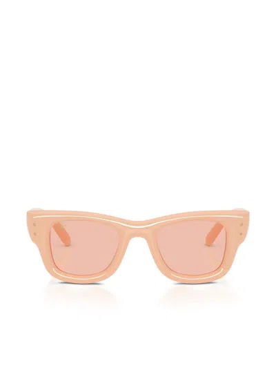Ray Ban X A$ap Rocky Wayfarer Puffer Sunglasses In Pink