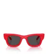 Ray Ban Womens Red Rb4940 Wayfarer Puffer Square-frame Nylon Sunglasses In Red