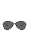 Ray Ban X Lenny Kravitz Rbr0101s Aviator Reverse Sunglasses In Black