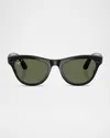 Ray Ban Womens Black Rw4010 Skyler Cat-eye Acetate Sunglasses In Shiny Black