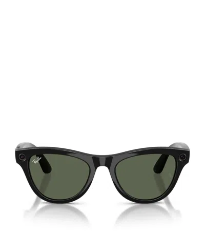 Ray Ban X Meta Smart Skyler Sunglasses In Black
