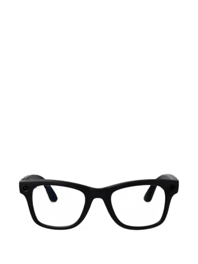 Ray Ban X Meta Wayfarer Gen 1 Glasses In Black