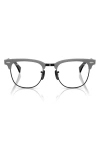 Ray Ban Ray-ban X Scuderia Ferrari 51mm Square Optical Glasses In Black Grey