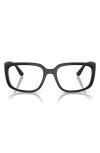 Ray Ban Ray-ban X Scuderia Ferrari 55mm Square Optical Glasses In Black White