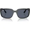 Ray Ban Ray-ban X Scuderia Ferrari 57mm Square Sunglasses In Dark Grey