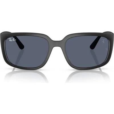 Ray Ban Ray-ban X Scuderia Ferrari 57mm Square Sunglasses In Dark Grey