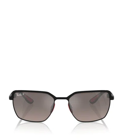 Ray Ban X Scuderia Ferrari Rb3743m Collection Sunglasses In Black
