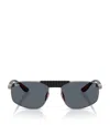 Ray Ban X Scuderia Ferrari Rb3776m Irregular Sunglasses In Silver