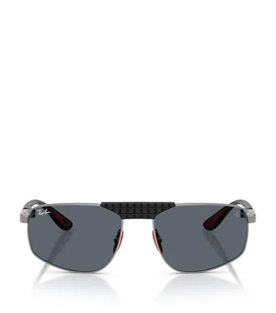 RAY BAN X SCUDERIA FERRARI RB3776M IRREGULAR SUNGLASSES