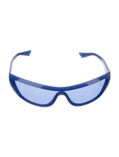 Pre-owned Ray Ban Xan Shield Sunglasses In Blue