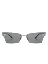 Ray Ban Xime Rimless Glasses In Gold