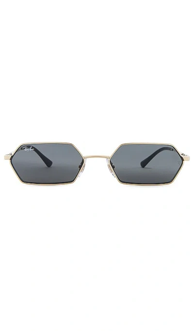 Ray Ban Yevi Sunglasses In Light Gold