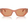 Ray Ban Ray-ban Zena 49mm Geometric Sunglasses In Orange