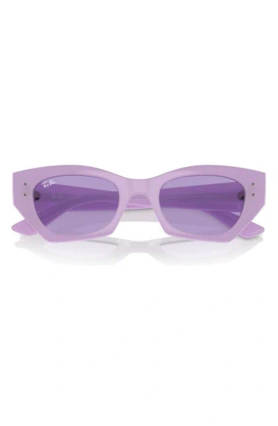 Ray Ban Zena Bio-based Sunglasses Lilac Frame Violet Lenses 52-22