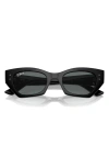 Ray Ban Zena Bio-based Sunglasses Black Frame Grey Lenses Polarized 49-22 In Black