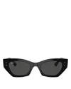 Ray Ban Zena Bio-based Sunglasses Black Frame Grey Lenses 52-22